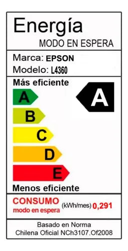 Impresora Multifuncional Epson Ecotank L4360 Wifi Duplex App Negro