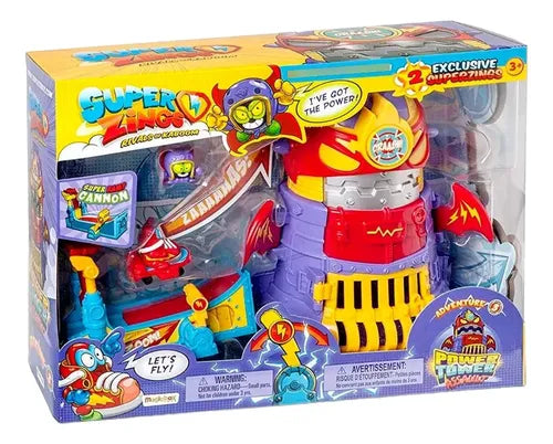 Superzing Playset Power Assault Torre + Rampa + 2 Figuras