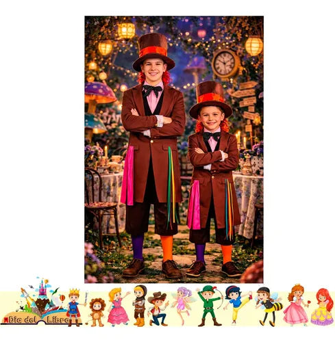 Disfraz Sombrerero Cuento Infantiles Dia Del Libro Halloween Colorido