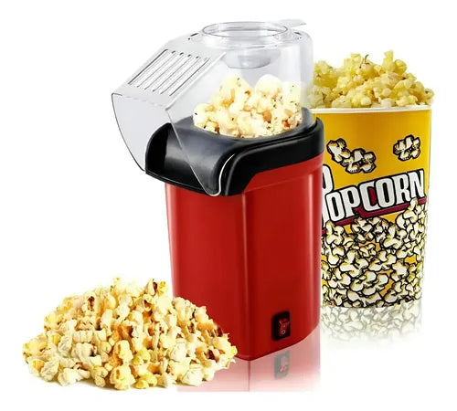 Máquina Cabritas 1200w - 3 Minutos Y Libre Aceite - Popcorn Rojo