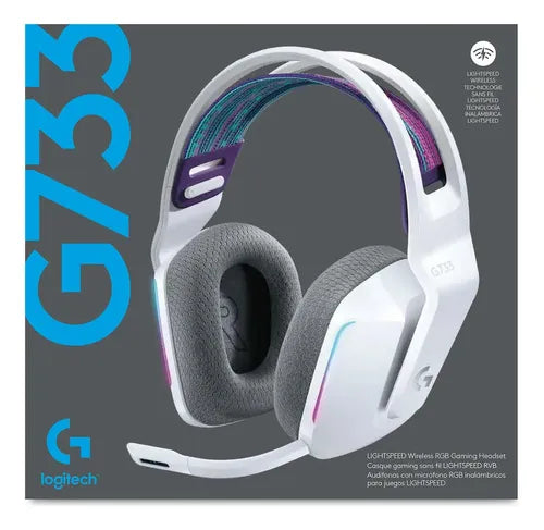 Audífonos Gamer Logitech G733 Lightspeed Rgb Inalámbricos Para Pc Y Playstation Blanco
