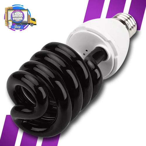 Ampolletas Uv Negra 40w Soquete Normal Fiestas Fluor Potente Ultravioleta