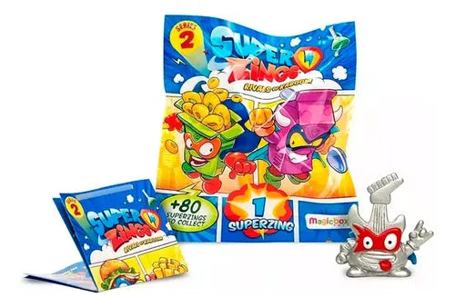 Super Zings Pack 5 Sobres Serie 2 + Botella Serie 3 Original