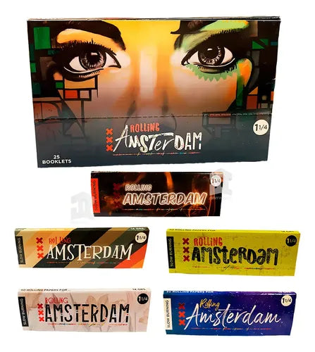 Papelillo Rolling Amsterdam Urban 1 1/4 Caja 20 Un Natural