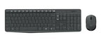 Kit Teclado Y Mouse Inalambrico Logitech Mk235 Color Del Teclado Negro Grafito