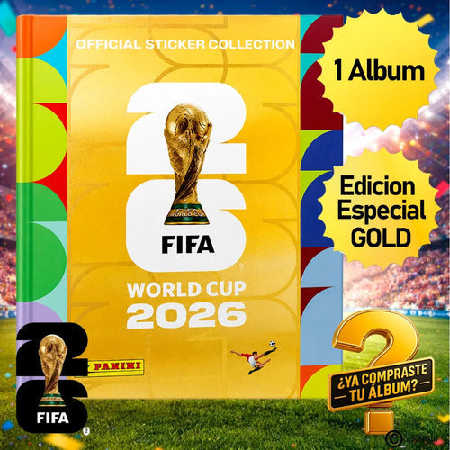 Album Tapa Dura Oro Fifa World Cup 2026 Original Panini