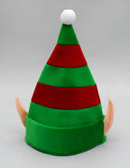 Sombrero Gorro Navidad Duende Elfo Con Orejas Navideño Verde