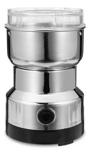 Moledor Electrico Molinillo De Cafe Granos Semillas Legumbre Plateado
