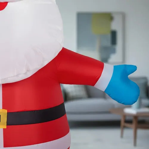 Muñeco Infable Led Decoracion Navidad Santa Reno Elfo 150cm Rojo