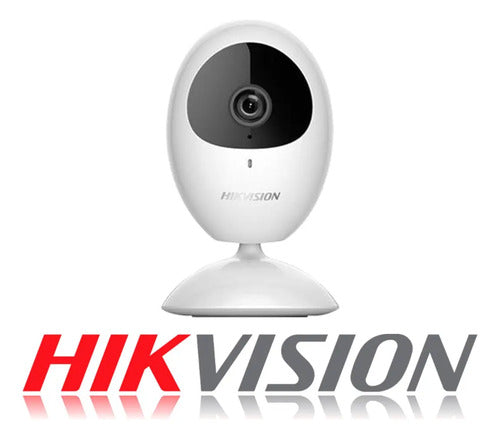 Camara Wifi Ip Cubo Hikvision 2mp Microsd 128gb Microfono Blanco