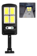 Foco Estilo Farol Solar Led Con Sensor De Movimiento Negro Blanco