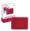 Disco Duro Externo Toshiba 1tb 2.5  Usb 3.2 Canvio Advance Rojo
