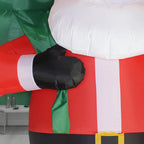 Muñeco Papa Noel Inflable Led Santa Decoración Navidad 180cm Rojo