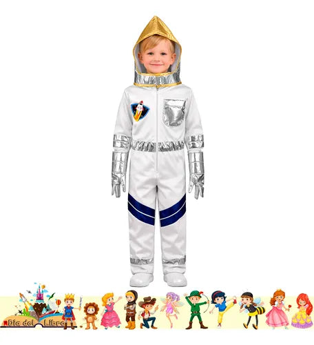 Disfraz Traje Astronauta Cuentos Infantiles Dia Del Libro Blanco