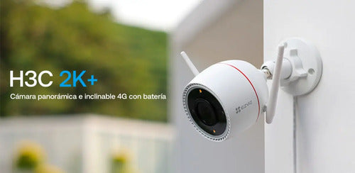 Camara Wifi Ip Ezviz H3c 2k+ Colorvu Exterior Ip67 Microsd Blanco