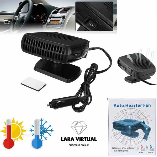 Calefactor Para Autos 12v Acondicionadr Desempaña Parabrisas