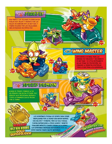 Pack 6 Sobres Superslider Coleccionables- Superzings Serie 3