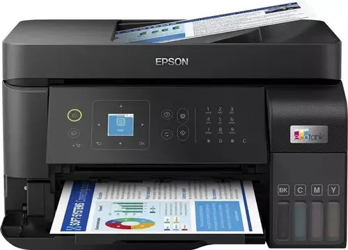 Impresora Multifunción A Color Epson Ecotank L5590 Adf Con Wifi Negro