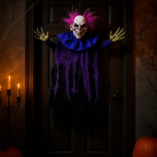 Payaso Colgante Accesorio Decorativo Terror Halloween 60 Cm