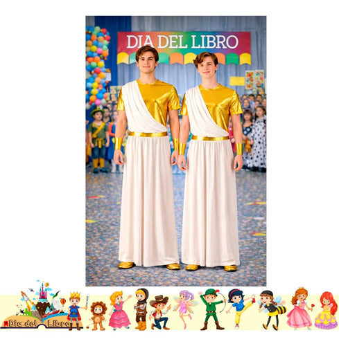 Disfraz Griego Cuentos Infantiles Dia Del Libro Halloween Blanco