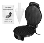 Maquina Para Hacer Waffles Conos De Helado Galletas Cuchufli Negro