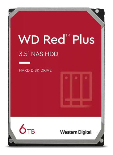 Disco Duro Interno 6tb Red Plus Nas 3.5 Sata 180 Mb/s Western Digital