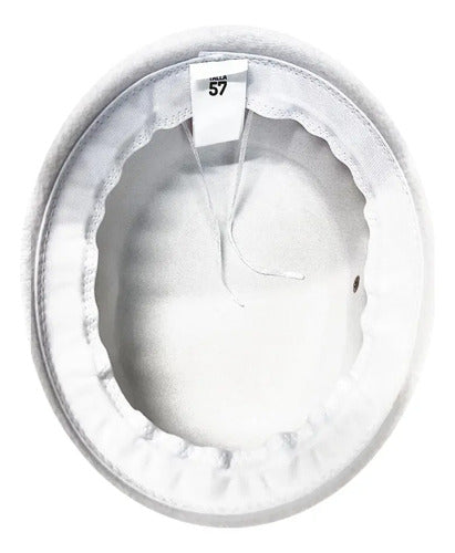 Gorro Caporal Sombrero Fiestas Patrias Danzas Tradicionales Blanco Estándar Ajustable