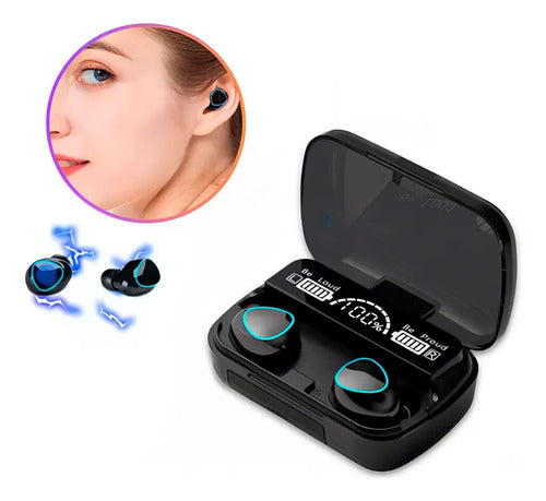 Audifonos Inalambrico M10 Tws Bluetooth Bowman Manos Libres Negro