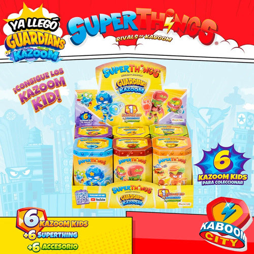 Superthings Guardians Of Kazoom 6 Kid +6 Superthing +6 Accs