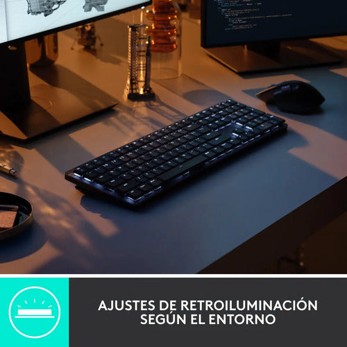 Logitech Mx Mechanical, Teclado Recargable De Alto Desempeño Idioma Español España Color Del Teclado Grafito