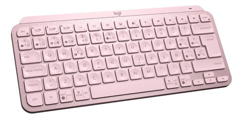 Teclado Inalambrico Logitech Mx Keys Mini Recargable Usb-c Rosado Español España