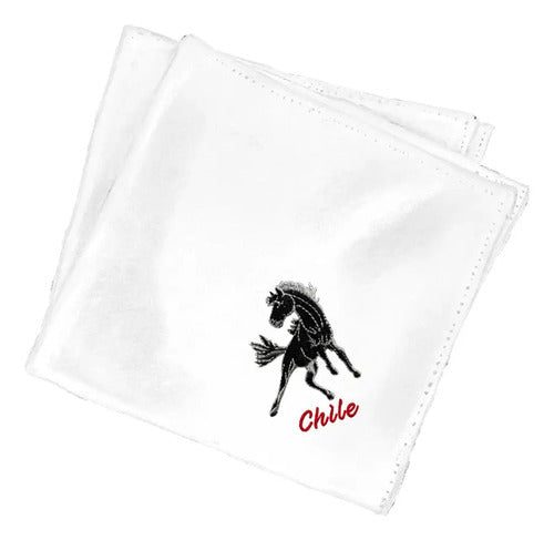 Pañuelo Cueca Competencia Fiestas Patrias Danzas Semental Blanco Semental