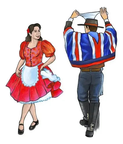 Pack 12 Pañuelo Cueca Competencia Fiestas Patrias Y Danzas Blanco Surtido