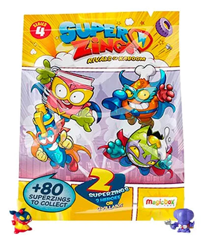 1 Sobre Twopack Superzings Serie 4 Original Coleccionables