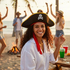 Sombrero Capitan Pirata Corsario Halloween Cosplay Fiestas Negro