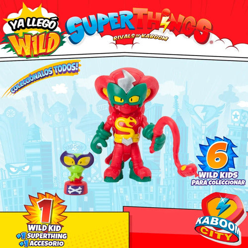 Superthings Wild 1 Kid Hiss + 1 Superthings + 1 Accessorio
