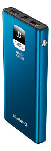 Cargador Portatil Bateria Power Bank Master-g 10000mah 22.5w Azul