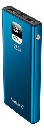 Cargador Portatil Bateria Power Bank Master-g 10000mah 22.5w Azul