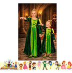 Disfraz Vestido Fiona Cuentos Infantiles Dia Del Libro Niñas Verde