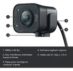 Webcam Logitech Stream Cam Usb-c 60 Fps Full Hd 1080p Color Gris Oscuro