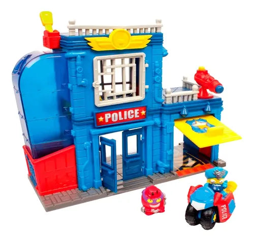 Superzings Estacion De Policia Vehiculo + 2 Figuras Original