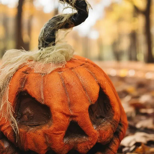 Calabaza Risas Animatronic Sonido Movimiento Halloween 23cm
