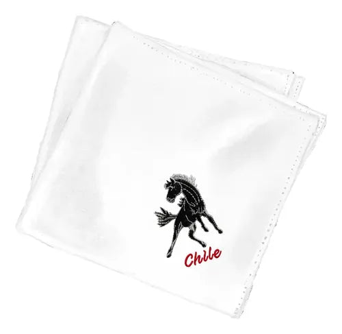 Pack 12 Pañuelo Cueca Competencia Fiestas Patrias Y Danzas Blanco Surtido