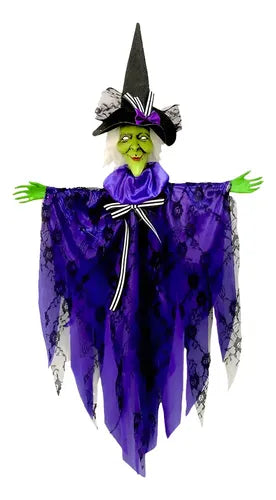Brujita Voladora Colgante Decoracion Horror Halloween 60cm