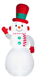Muñeco Inflable Led Navidad 300cm Blanco