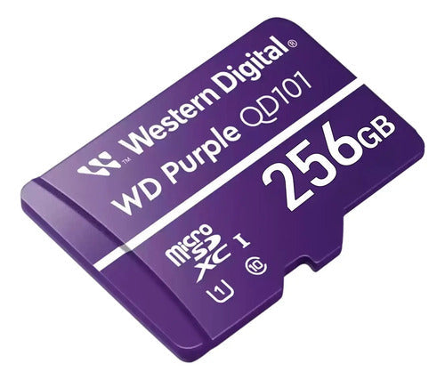 Tarjeta De Memoria Microsd 256gb Wd Purple Sdxc Clase 10 4k