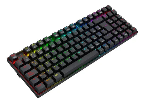 Teclado Mecanico Gamer Redragon Ziggs K669 Rgb Red Compacto Negro Español España