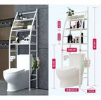 Estante Mueble Organizador Baño 3 Niveles Color Blanco   Blanco