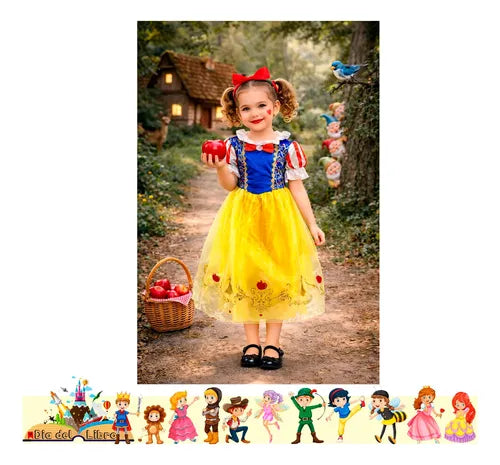 Trajes Disfraces Cuentos Infantiles Dia Del Libro Halloween Blanca Nieves 5-6
