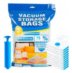 Pack 5 Bolsas Al Vacio Para Comprimir Oganizar+ Bomba Manual